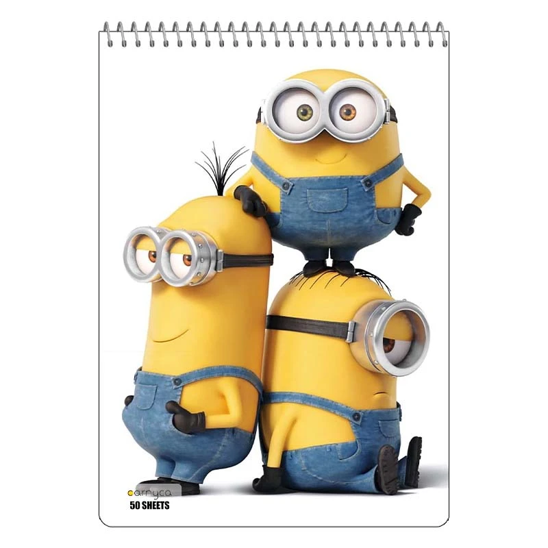 دفتر نقاشی 50 برگ سیمی کارنیکا طرح من نفرت انگیز Despicable Me کد 42347