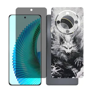 Glass together model privacy screen protector suitable for Honor X9b mobile phone with back cover sticker