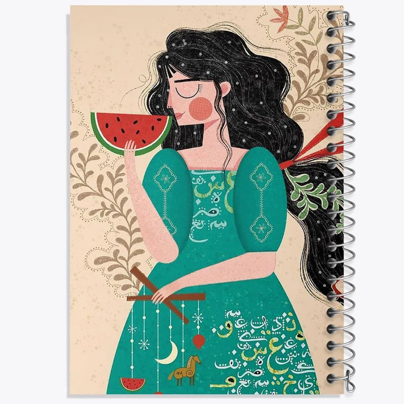 دفتر مشق 100 برگ خندالو طرح شب یلدا کد 20403