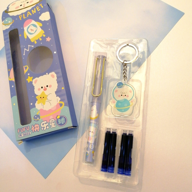 خودنویس مدل FUFU طرح ستاره مجموعه 6 عددی