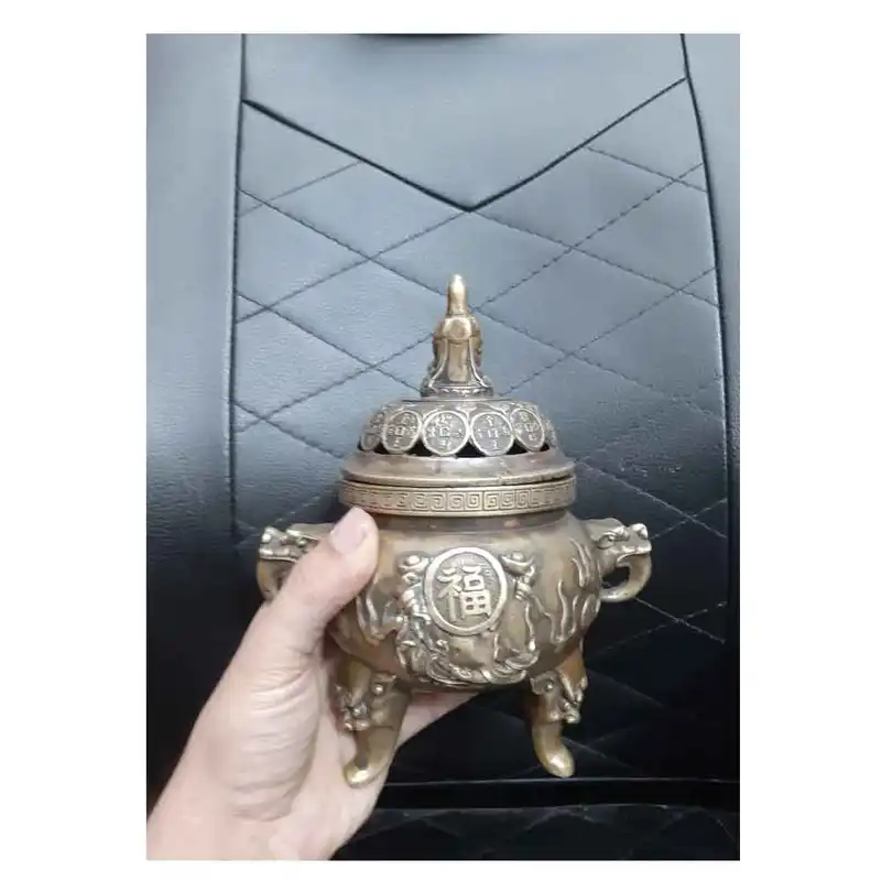 دکوری برنجی مدل آتشدان طرح سکه و آتش و برکت کد A1