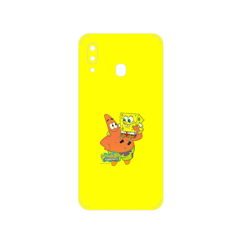 برچسب پوششی ماهوت مدل SpongeBob SquarePants مناسب برای گوشی موبایل سامسونگ Galaxy A20e