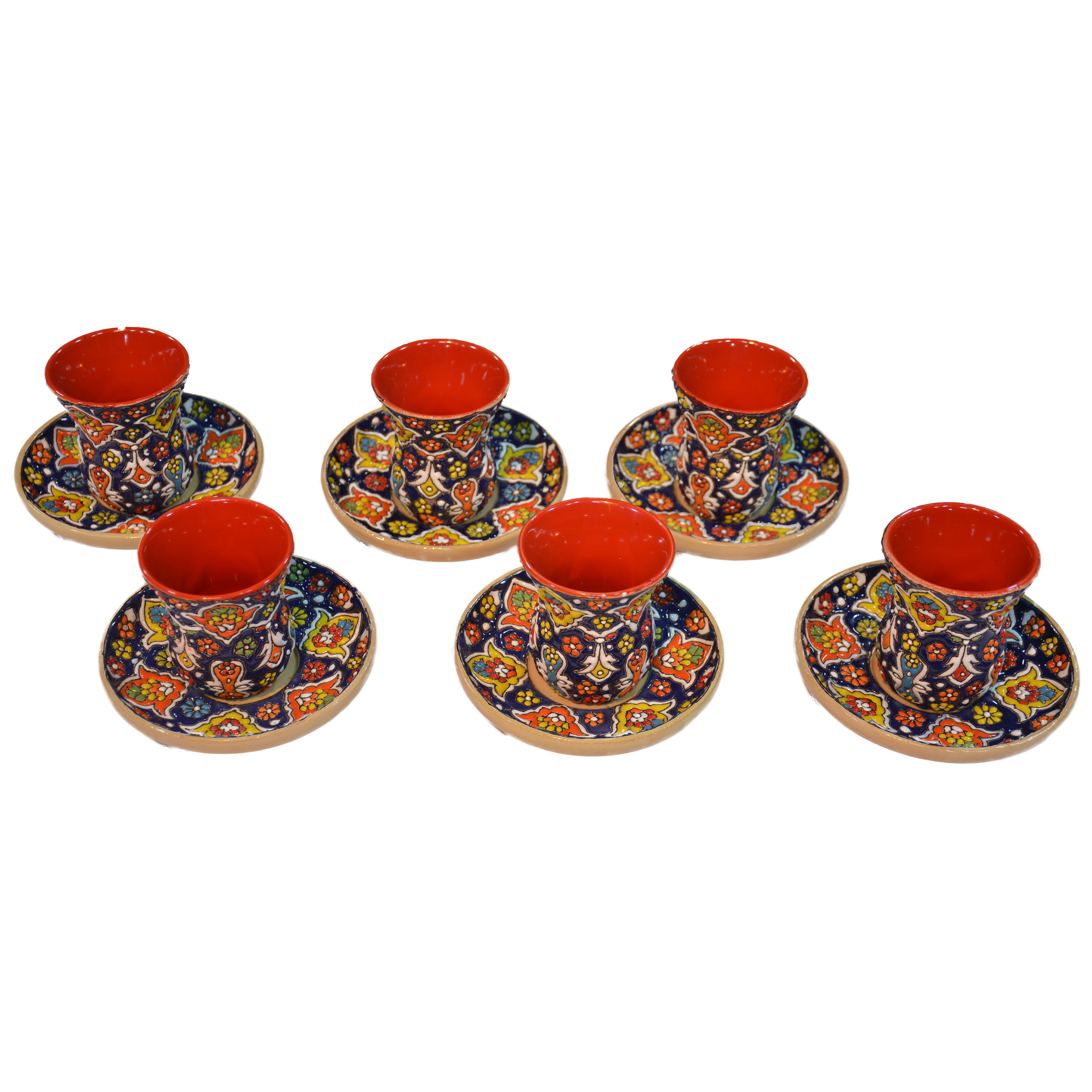 سرویس چای خوری 12پارچه ميناکاري مدل ثریا کد1