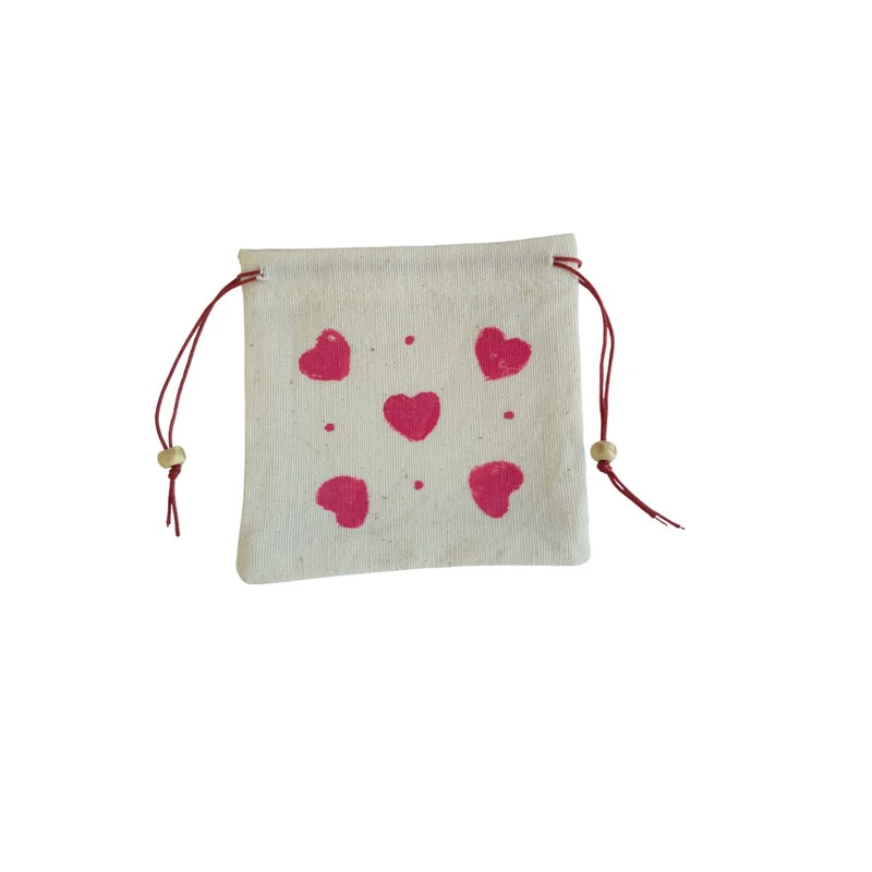 کیسه هدیه مدل نقاشی قلب01