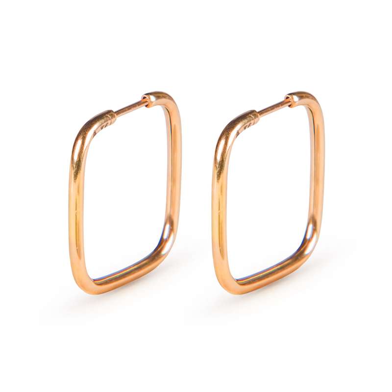 گوشواره طلا 18 عیار زنانه ریسه گالری مدل 3066