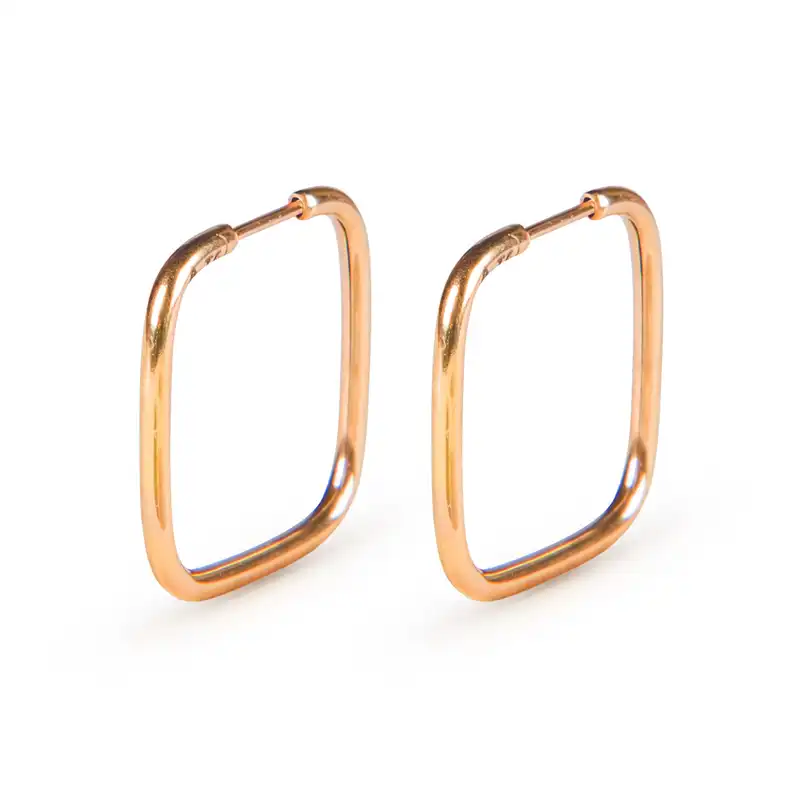 گوشواره طلا 18 عیار زنانه ریسه گالری مدل 3066