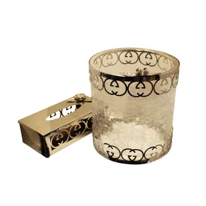ست سطل و جای دستمال کاغذی مدل M.H1007