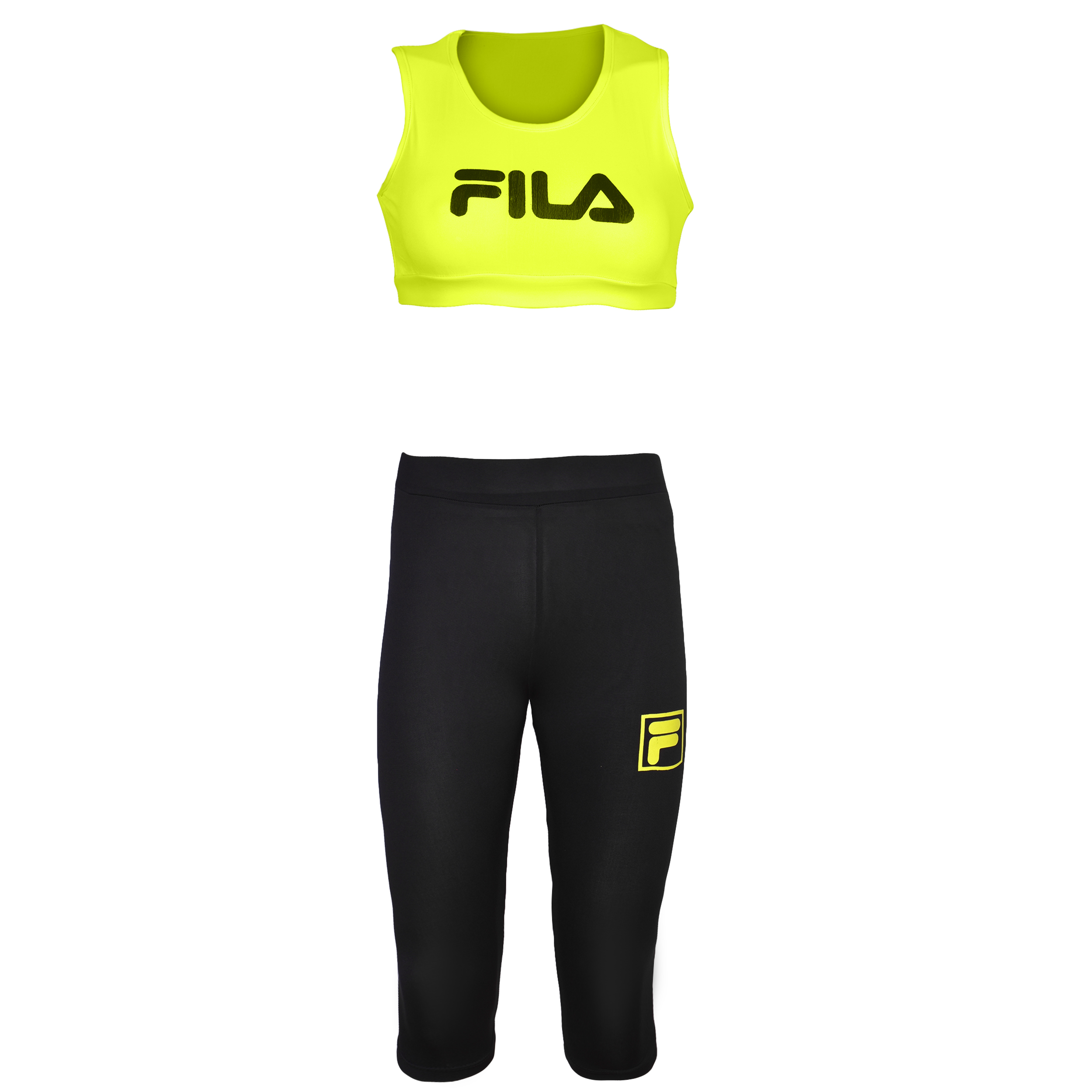 ست نیم تنه و شلوارک ورزشی زنانه کد FILA05