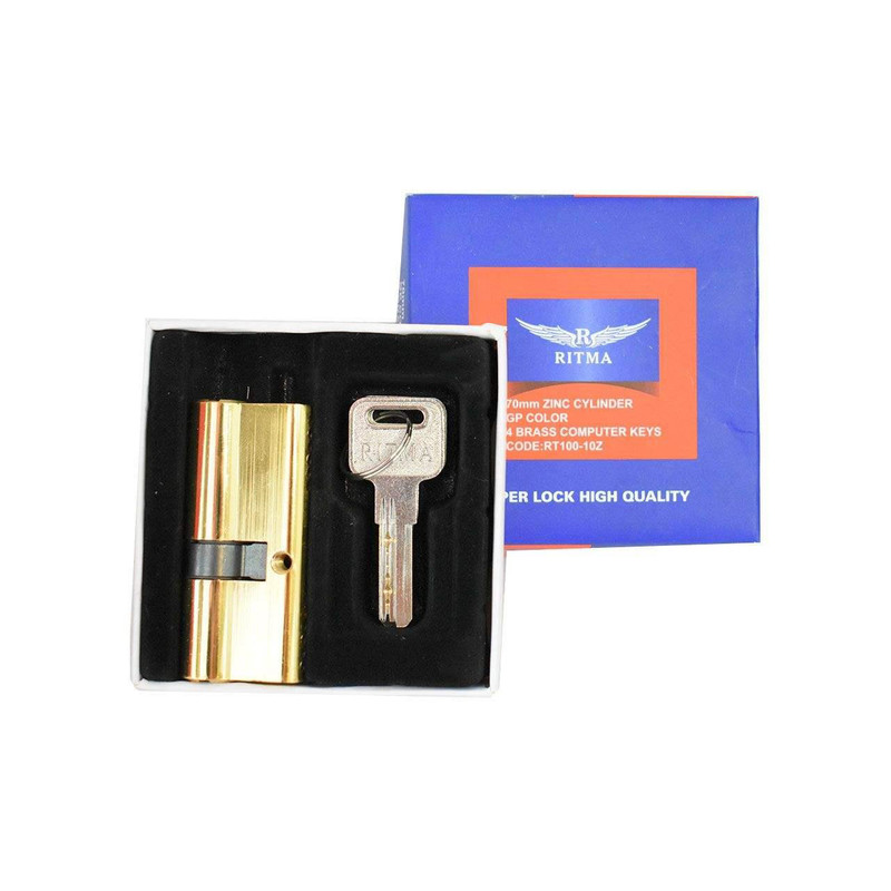 سیلندر قفل ریتما مدل برنجی