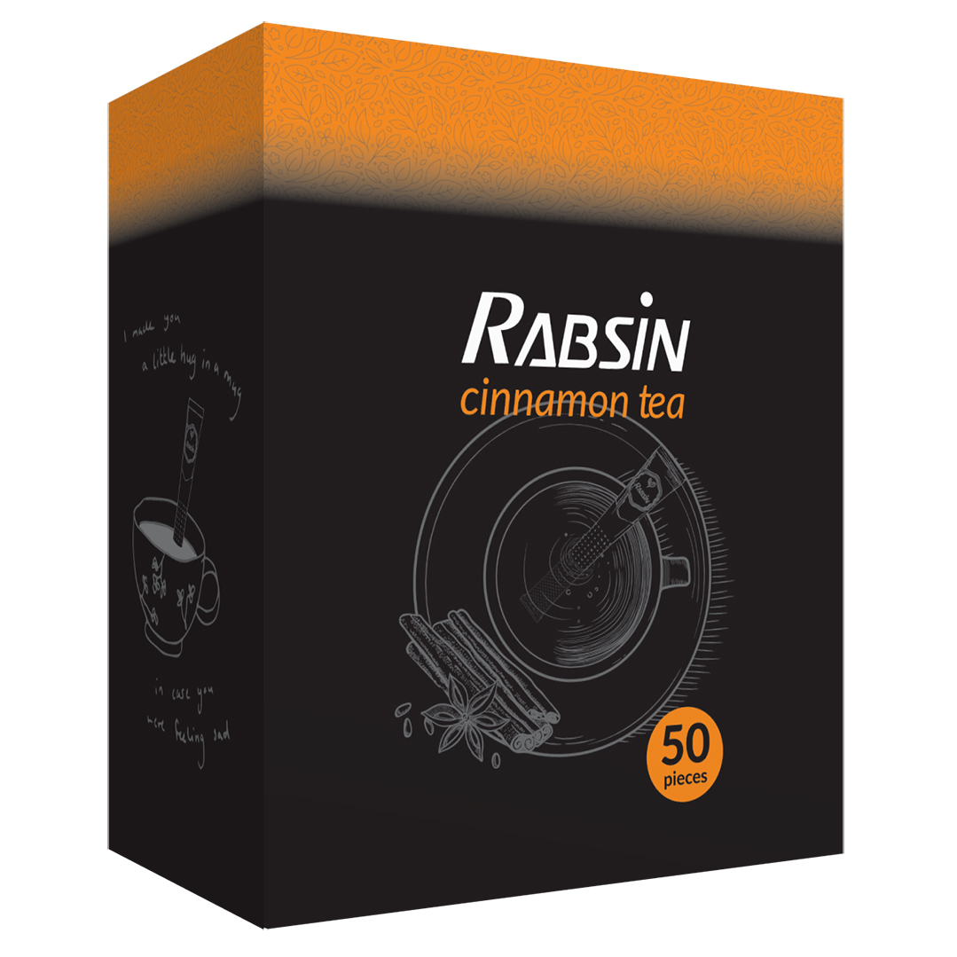 چای سیاه با طعم دارچین رابسین بسته 50 عددی