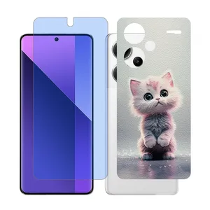 Glass Together model matte anti blue Screen Protector Suitable for Xiaomi Redmi Note 13 Pro Plus Mobile Phone with Back cover sticker