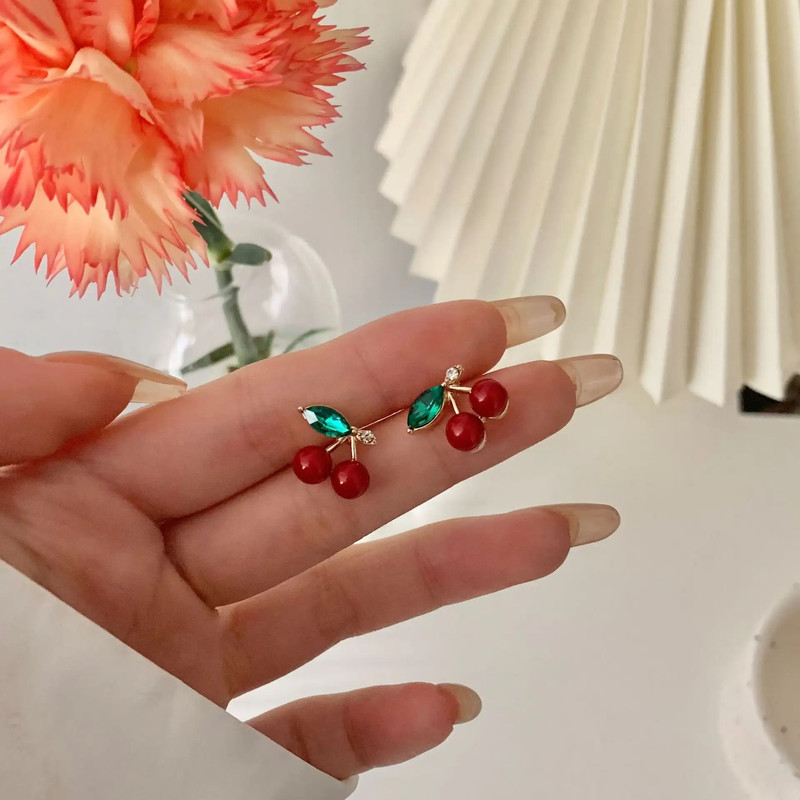 گوشواره دخترانه مدل Cherry c