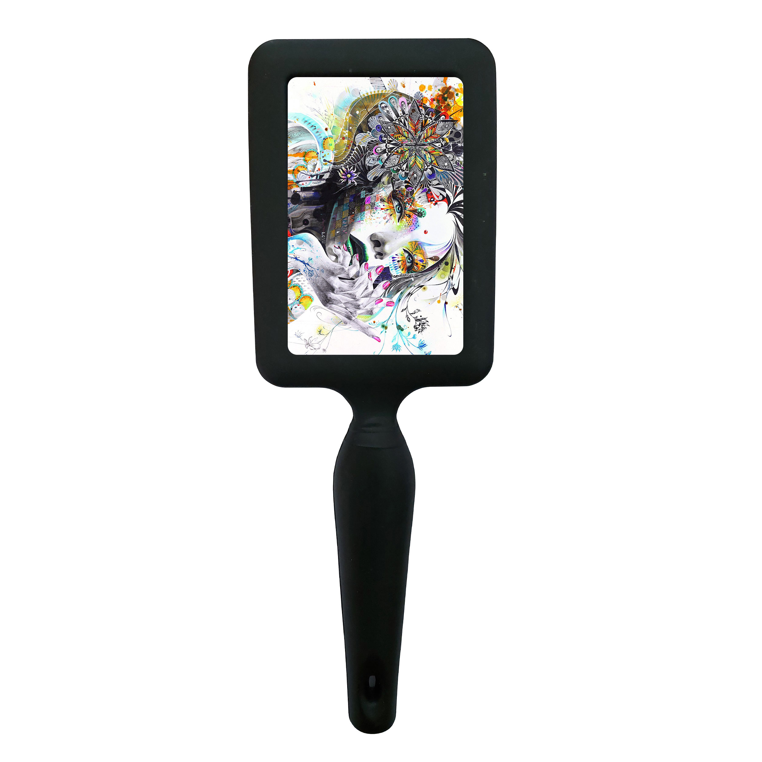 برس مو طرح انتزاعی چهره دختر مدل B1126