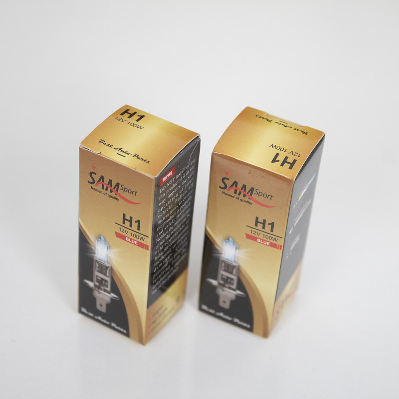 لامپ خودرو سام مدل 100W کد -H1 -ICE بسته دو عددی
