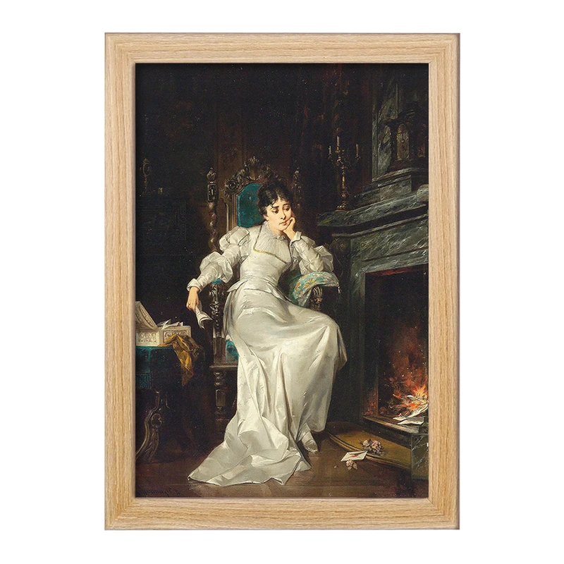 تابلو خندالو مدل نقاشی عشق گمشده اثر کارل شونینگر جوان کد F12129