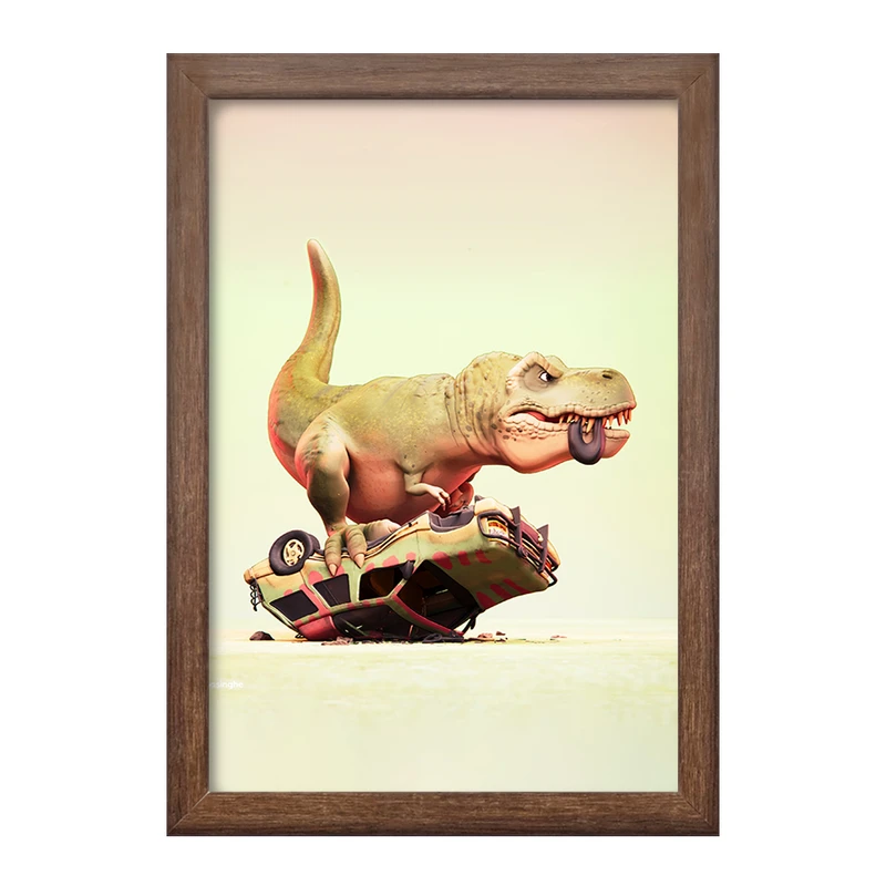 تابلو خندالو طرح دایناسور کد F965