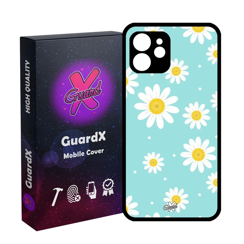 کاور گارد ایکس طرح گل مدل Glass10646 مناسب برای گوشی موبایل اپل iPhone 12