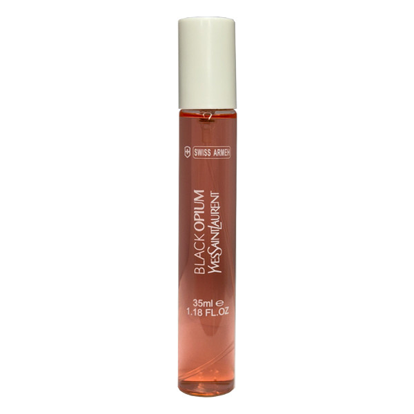 عطر جیبی زنانه سوئیس آرمه مدل BLACK OPIUM با رایحه گرم حجم 35 میلی‌لیتر