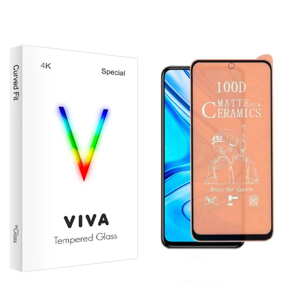 محافظ صفحه نمایش سرامیکی ویوا مدل 4K مناسب گوشی موبایل شیائومی Redmi Note 9S / Note 9 Pro
