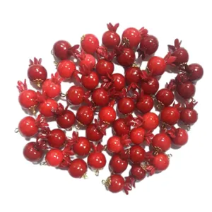 آویز گوشواره مدل انار خمیری یلدایی بسته 50 عددی