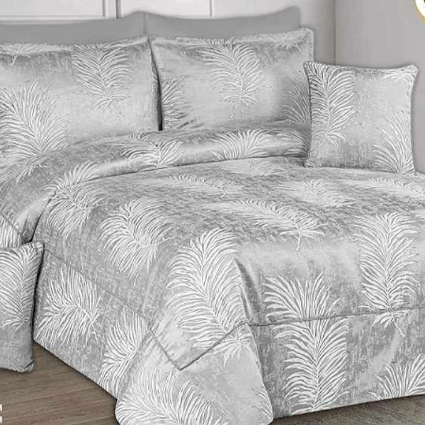 سرویس روتختی مدل مخمل ترک مرجان دونفره 8 تکه 