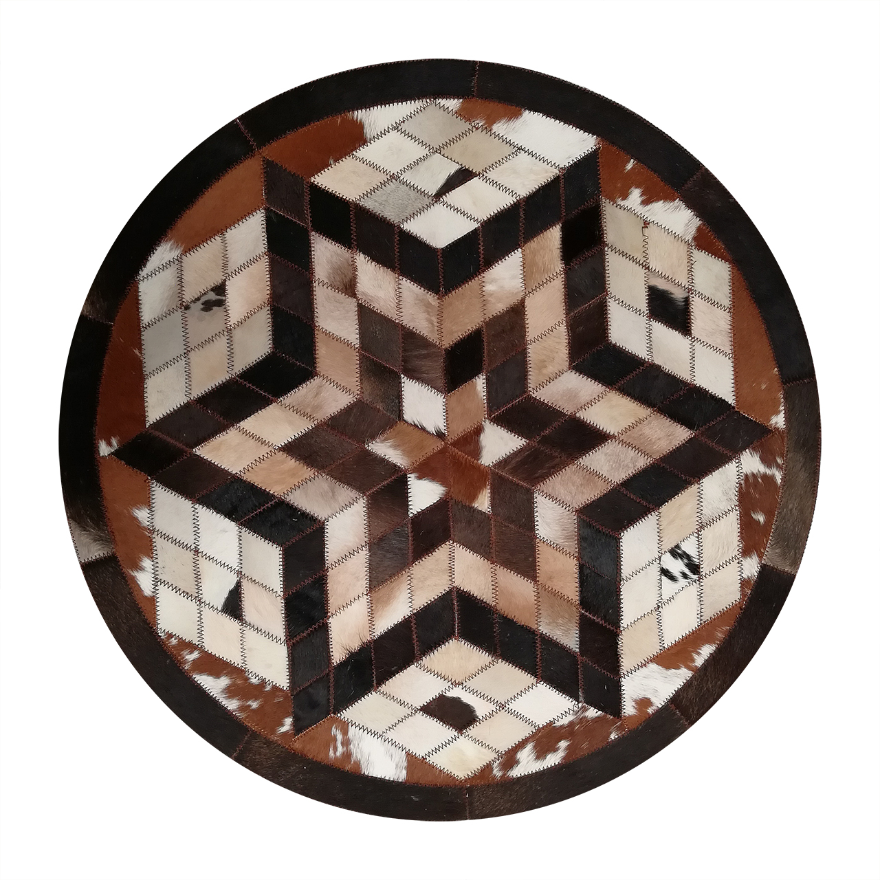 کلاژ فرش پوست و چرم کمالی مدل AD-0472