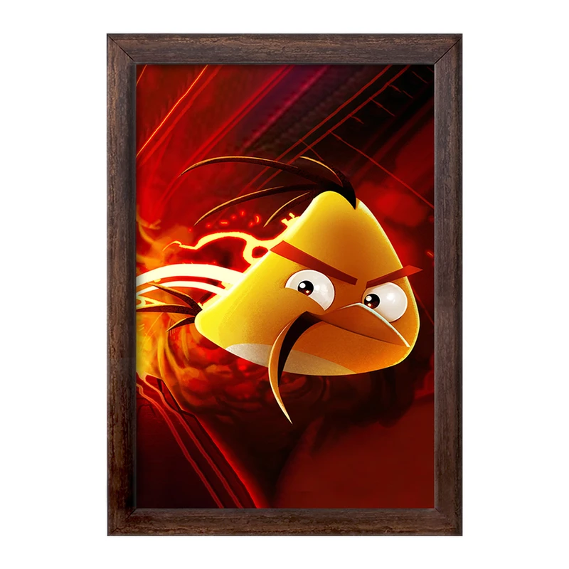 تابلو خندالو طرح پرندگان خشمگین (Angry Birds) کد F2124
