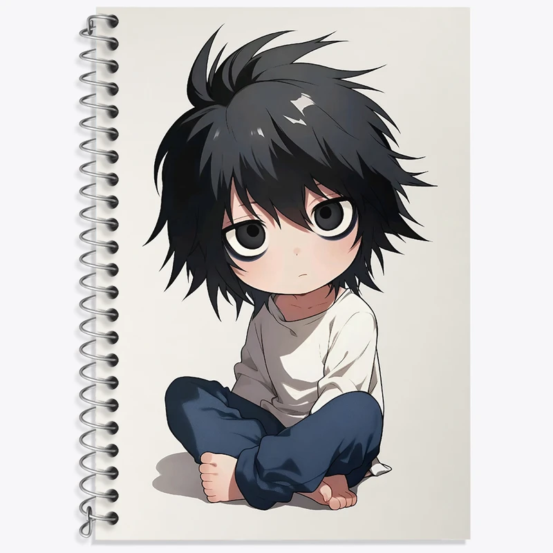 دفتر لغت 50 برگ خندالو طرح ال لاولیت انیمه دفترچه مرگ کد N3540