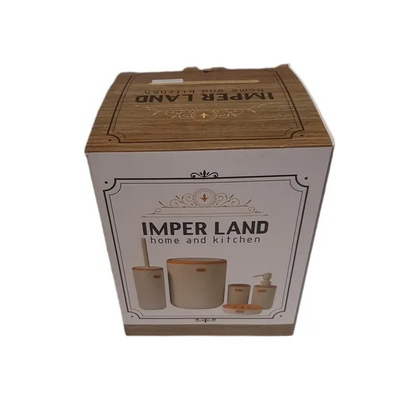 ست سرویس بهداشتی 5 پارچه امپرلند مدل کریز طرح چوب کد TP9356