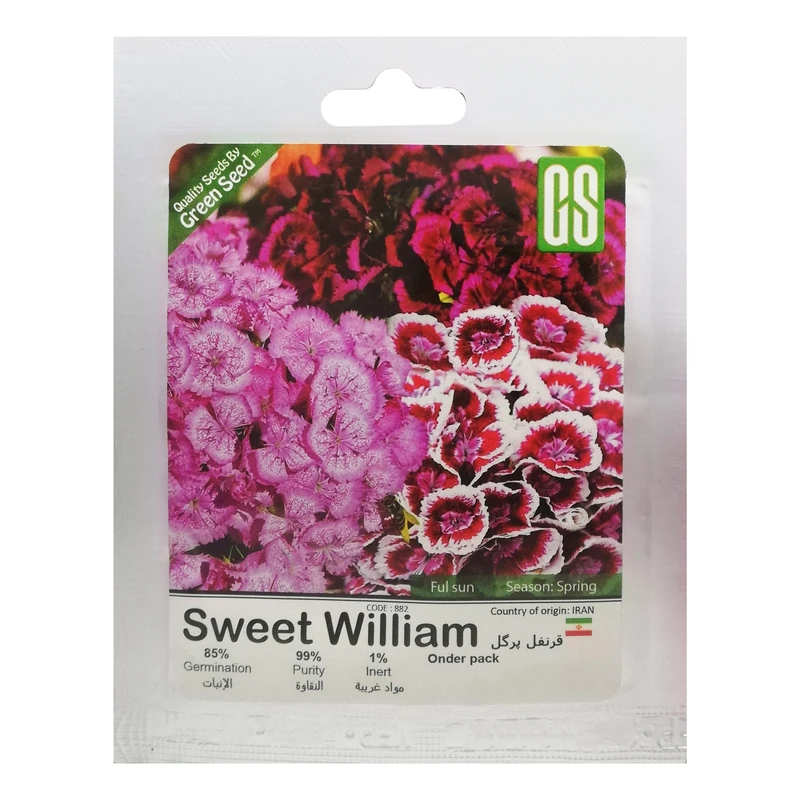 بذر گل قرنفل پرگل گرین سید مدل BZG228