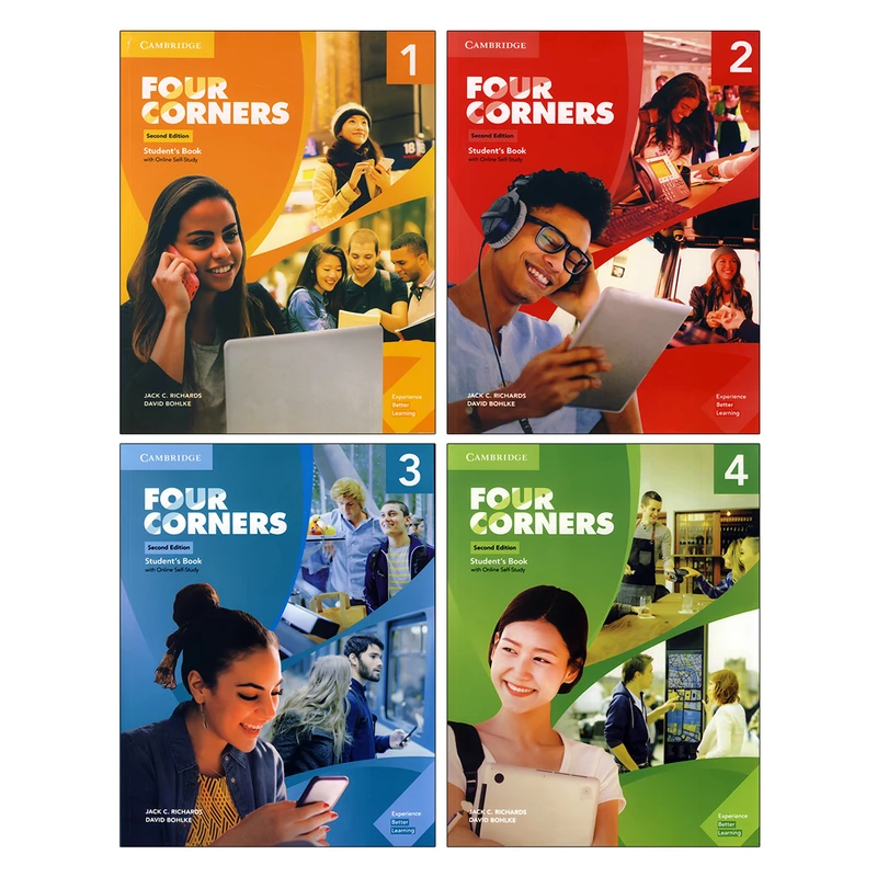کتاب Four Corners 2nd اثر Jack C. Richards and David Bohlke انتشارات هدف نوین 4 جلدی