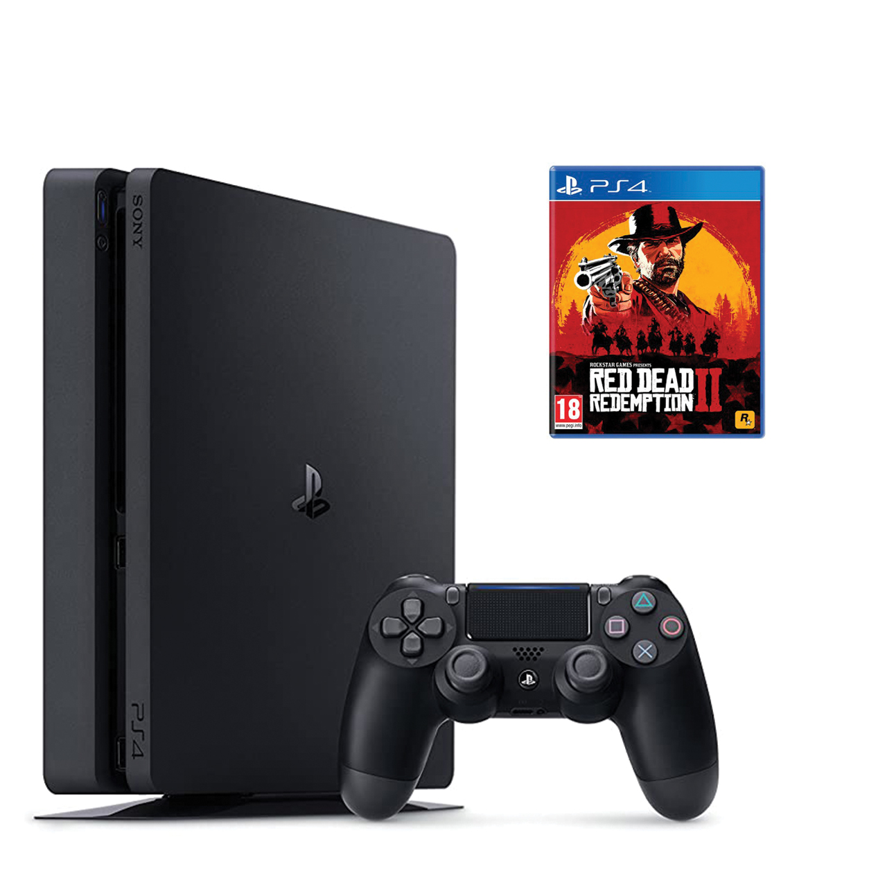 مجموعه کنسول بازی سونی مدل Playstation 4 Slim ریجن 3 کد CUH-2218B ظرفیت 1 ترابایت به همراه بازی