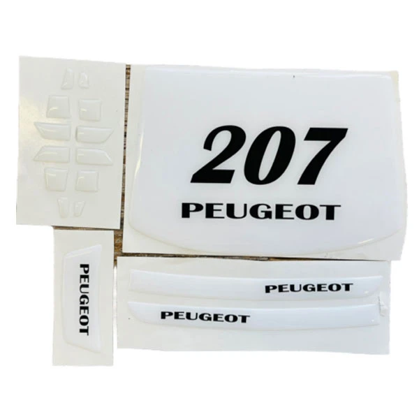 پد محافظ دکمه فرمان مانیتور و آینه خودرو چیکال مدل P-768-WH مناسب برای پژو 207 بسته 18 عددی