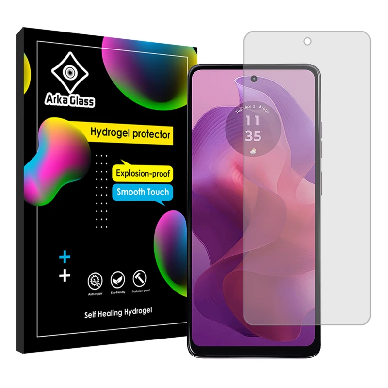 محافظ صفحه نمایش شفاف آرکا گلس مدل Tough مناسب برای گوشی موبایل موتورولا Moto G24