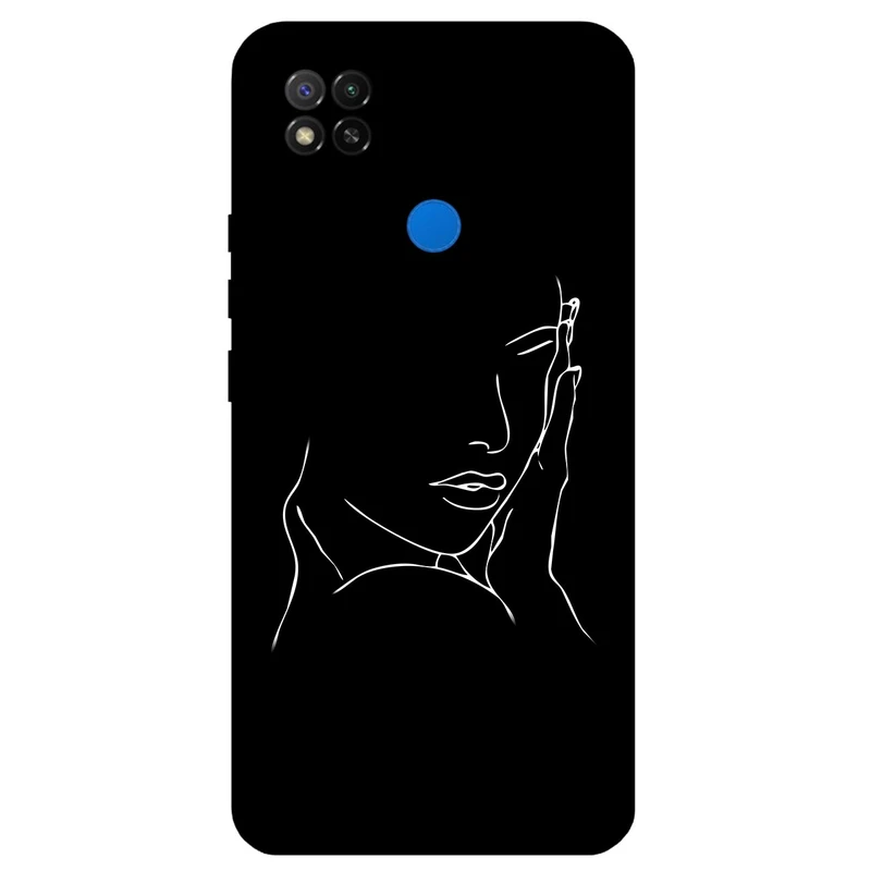 کاور مگافون طرح دخترانه مدل 8153 مناسب برای گوشی موبایل شیائومی Redmi 9 Active