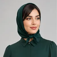 روسری نخ زنانه مدل مینی اسکارف نخی ساده کد 2 با طول و عرض 65x65 سانتی&zwnj;متر