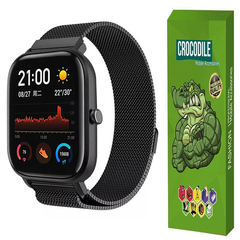 بند کروکودیل مدل Cb-Milanese مناسب برای ساعت هوشمند سامسونگ Galaxy Watch 3 45mm