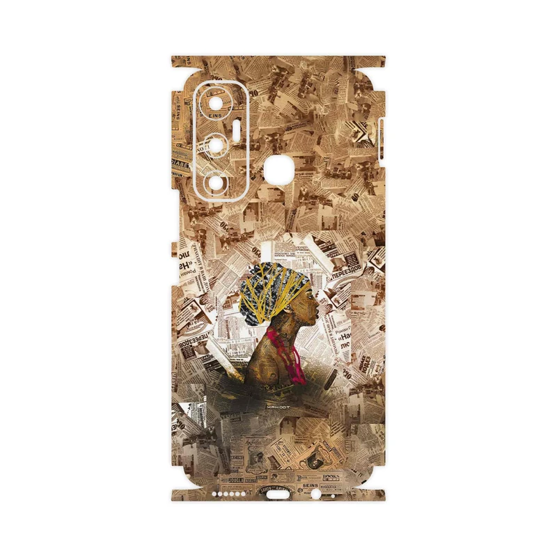 برچسب پوششی ماهوت مدل Collage of African Women-FullSkin مناسب برای گوشی موبایل اینفینیکس Hot 11