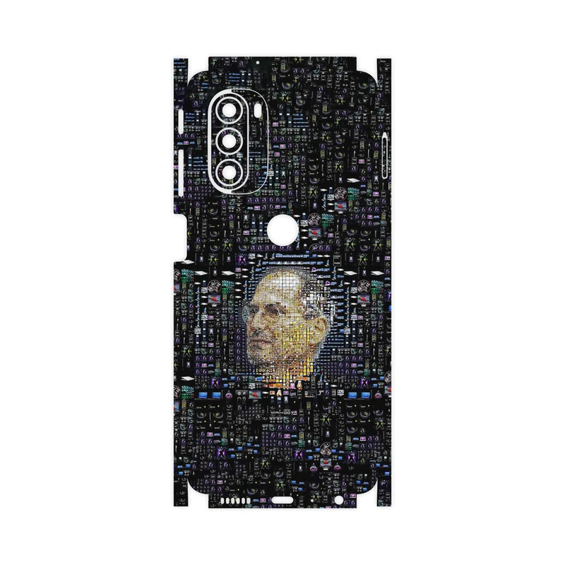برچسب پوششی ماهوت مدل 2 Collage of Steve Jobs-FullSkin مناسب برای گوشی موبایل موتورولا Moto G51 5G