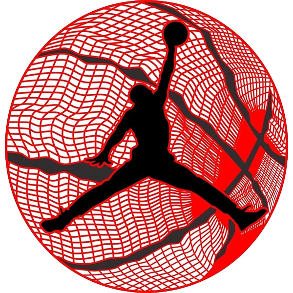 استیکر پارچه و لباس پاد آفرین طرح بسکتبال کد 4899