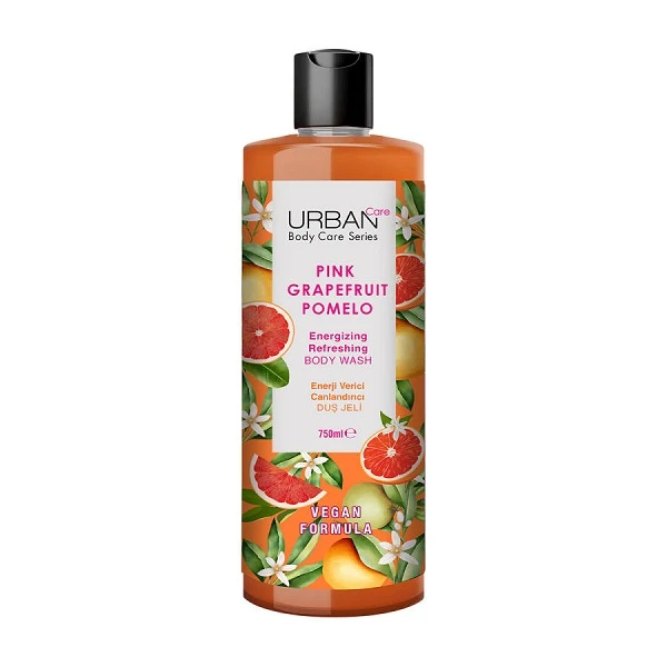 شامپو بدن اربن کر مدل body care با رایحه گریپ‌فروت مناسب برای پوست انواع پوست حجم 750 میلی‌لیتر