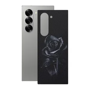 Remax cover sticker Leth model black rose design suitable for Samsung Galaxy Z Fold6 mobile phone