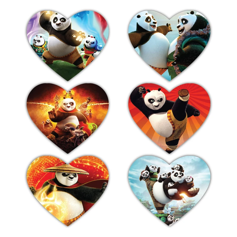 پوستر مدل انیمیشن پاندای کونگفو کار کد 1880 مجموعه 6 عددی