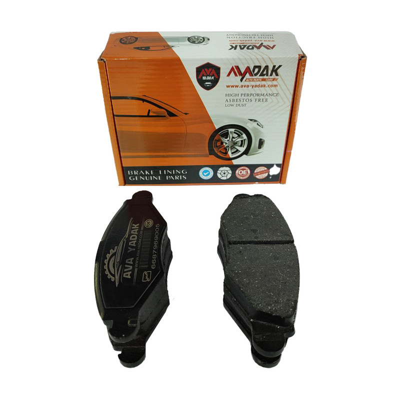 لنت ترمز جلو دیسکی آوا یدک کد 110023 مناسب برای پژو 206 تیپ یک