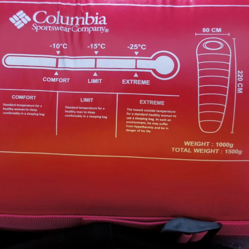 عکس شماره 7 : کیسه خواب کلمبیا مدل پر اردک کد 1000