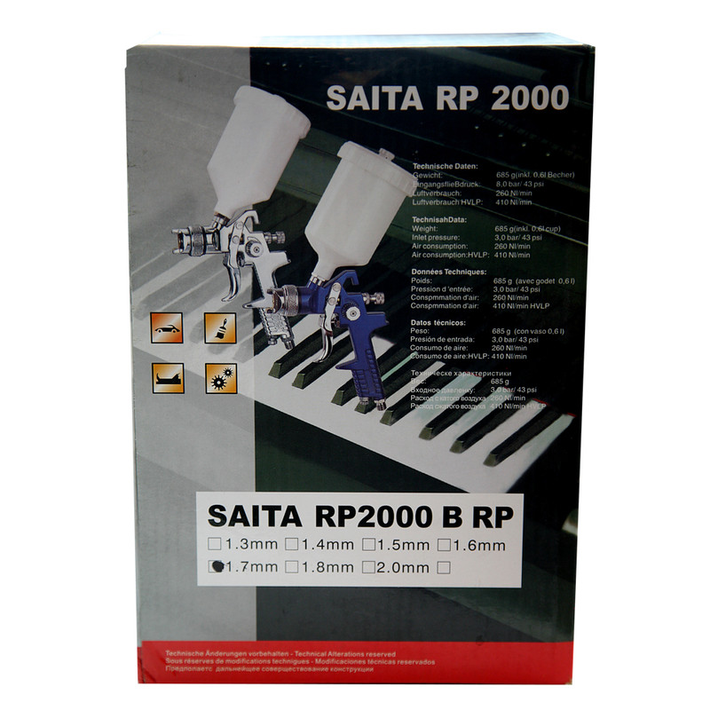 پیستوله رنگ سایتا مدل RP2000 کد 1.7 پیستوله رنگ سایتا مدل RP2000 کد 1.7