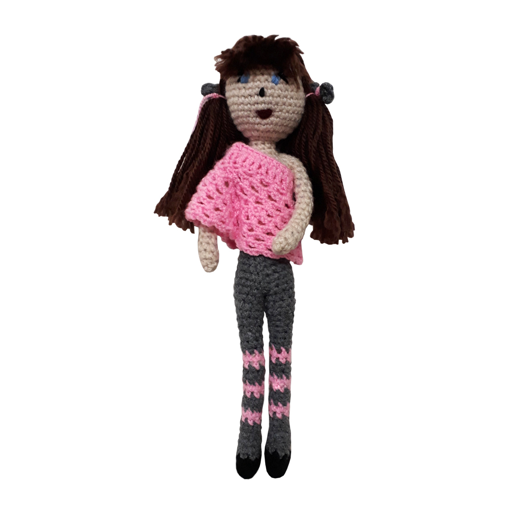 عروسک بافتنی طرح دختر کد 204