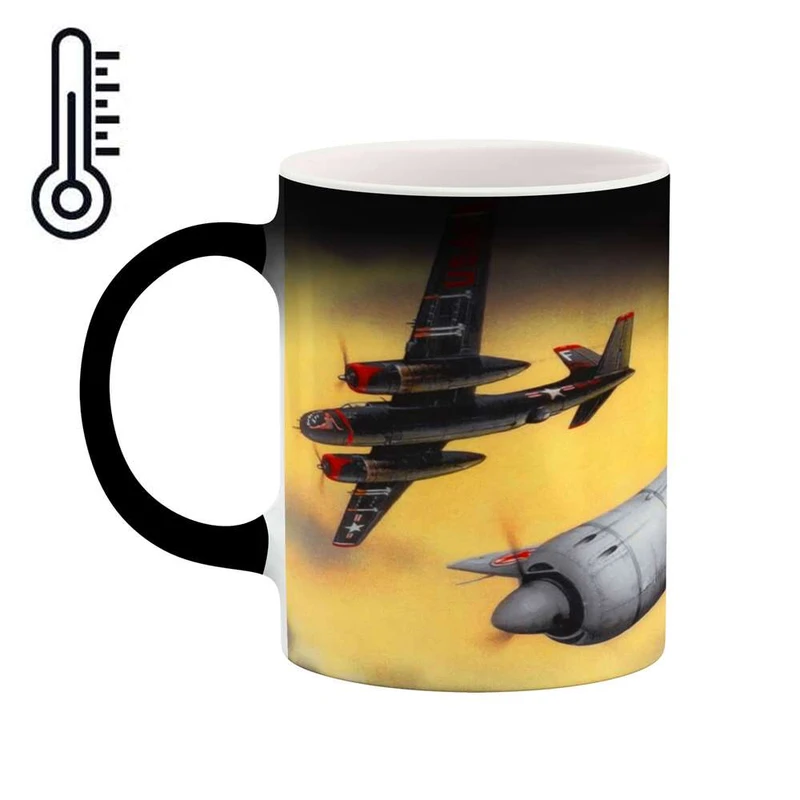 ماگ حرارتی کاکتی مدل هواپیمای جنگنده کد mgh10653