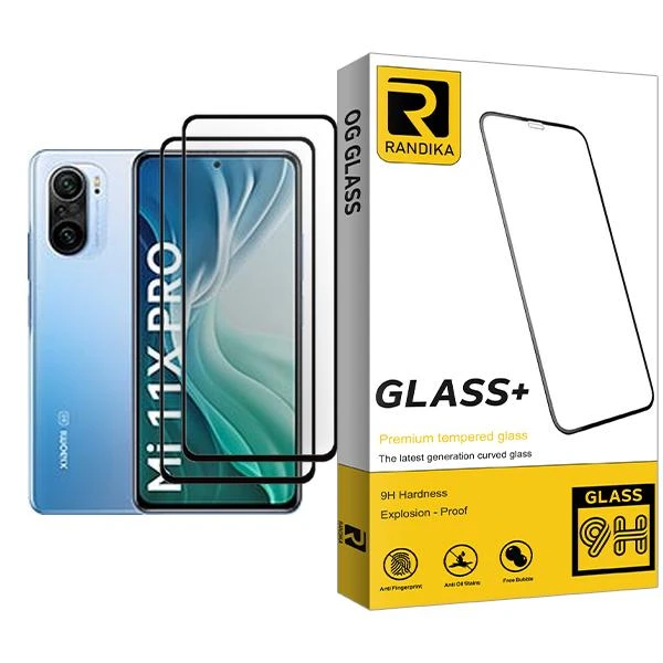 محافظ صفحه نمایش راندیکا مدل Randika Glass MIX002 مناسب برای گوشی موبایل شیائومی Mi 11X Pro بسته دو عددی