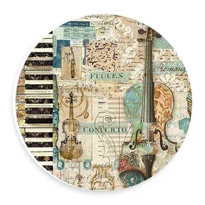  دیوارکوب طرح نوت های موسیقی و ویالن مدل wtb779